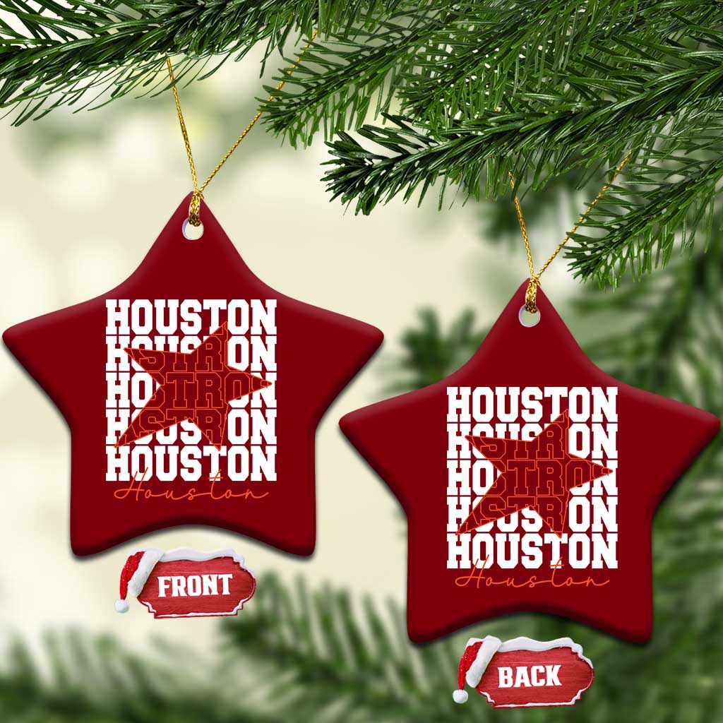 Houston Sport Baseball Fans Ceramic Ornament US State Vintage Graphic TS10 Print Your Wear