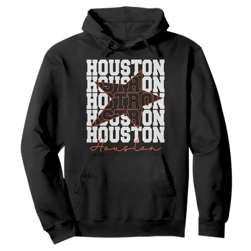 Houston Sport Baseball Fans Hoodie US State Vintage Graphic TS10 Black Print Your Wear