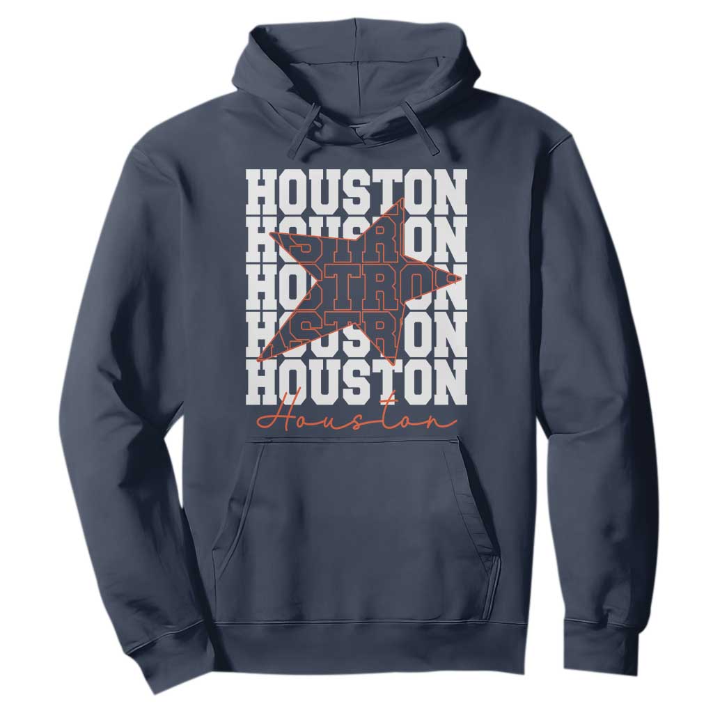 Houston Sport Baseball Fans Hoodie US State Vintage Graphic TS10 Navy Print Your Wear