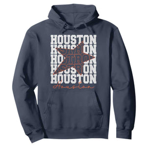 Houston Sport Baseball Fans Hoodie US State Vintage Graphic TS10 Navy Print Your Wear
