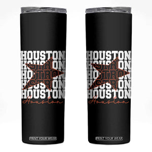 Houston Sport Baseball Fans Skinny Tumbler US State Vintage Graphic TS10 Black Print Your Wear