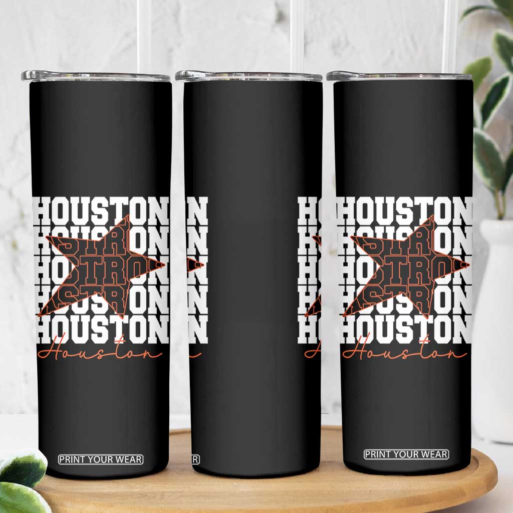 Houston Sport Baseball Fans Skinny Tumbler US State Vintage Graphic TS10 Print Your Wear