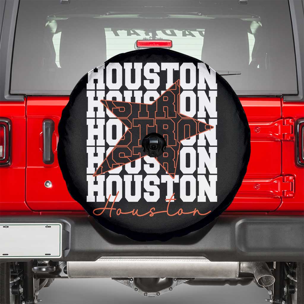 Houston Sport Baseball Fans Spare Tire Cover US State Vintage Graphic TS10 Black Print Your Wear