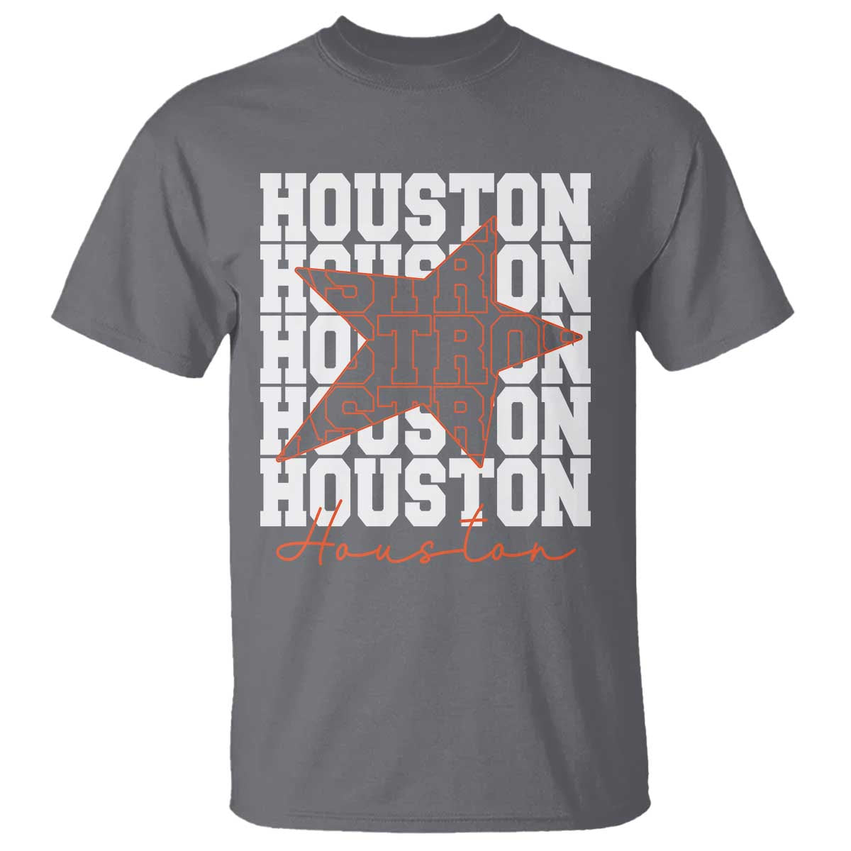 Houston Sport Baseball Fans T Shirt US State Vintage Graphic TS10 Charcoal Print Your Wear