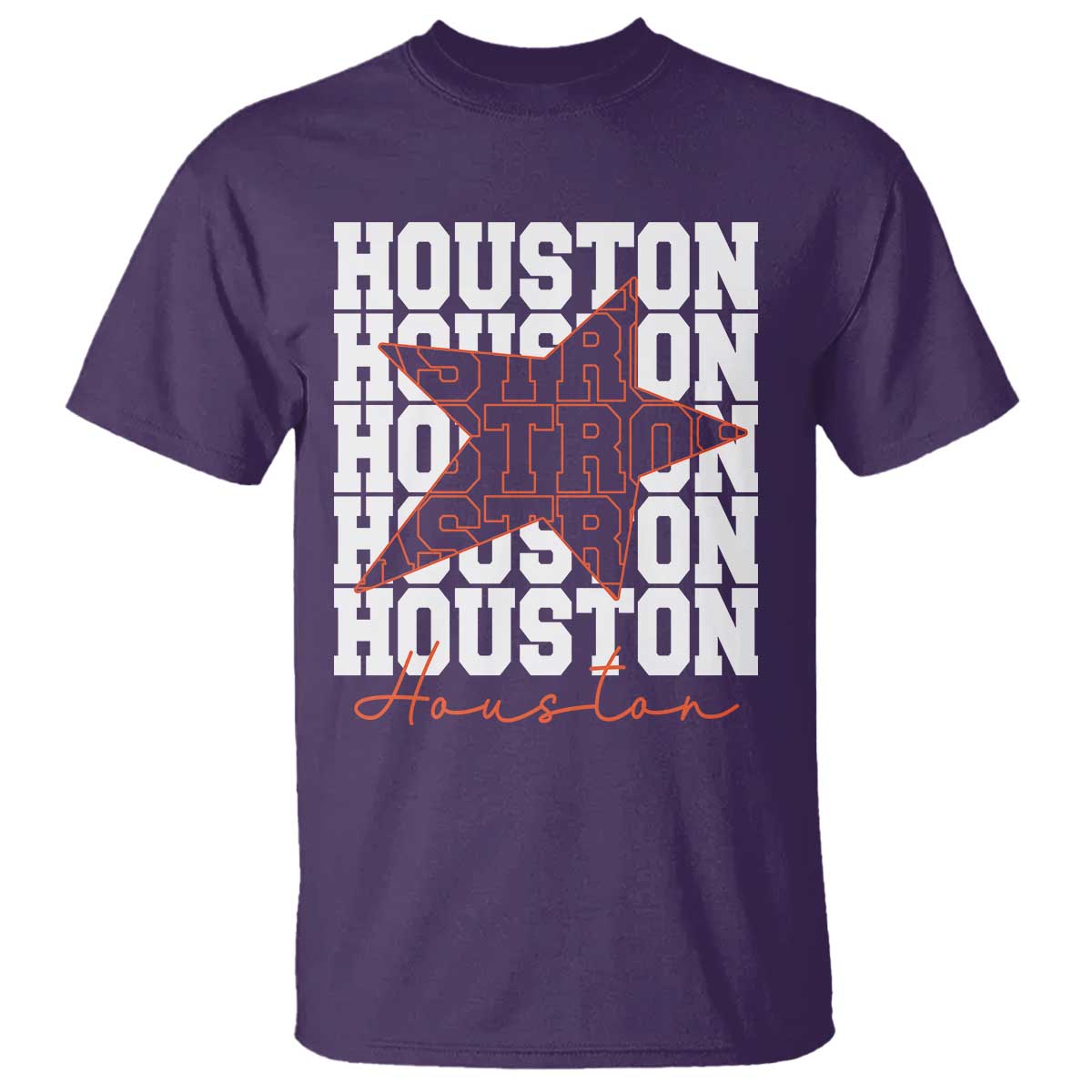 Houston Sport Baseball Fans T Shirt US State Vintage Graphic TS10 Purple Print Your Wear