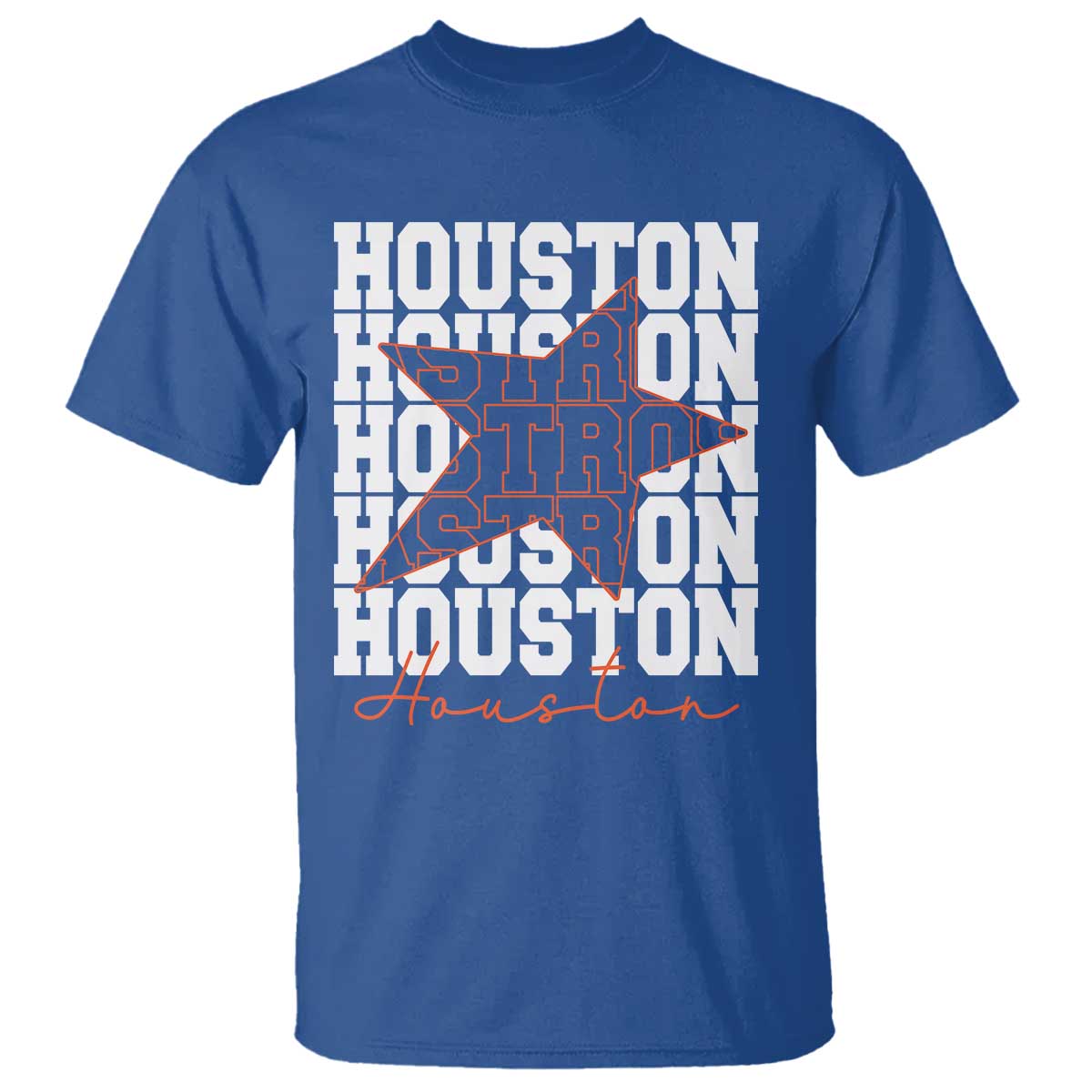 Houston Sport Baseball Fans T Shirt US State Vintage Graphic TS10 Royal Blue Print Your Wear