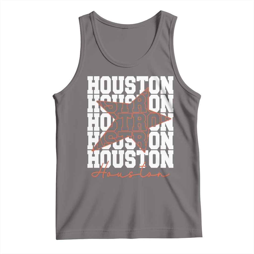Houston Sport Baseball Fans Tank Top US State Vintage Graphic TS10 Deep Heather Print Your Wear