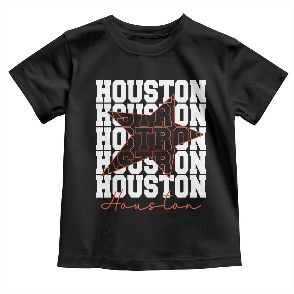 Houston Sport Baseball Fans Toddler T Shirt US State Vintage Graphic TS10 Black Print Your Wear