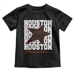 Houston Sport Baseball Fans Toddler T Shirt US State Vintage Graphic TS10 Black Print Your Wear