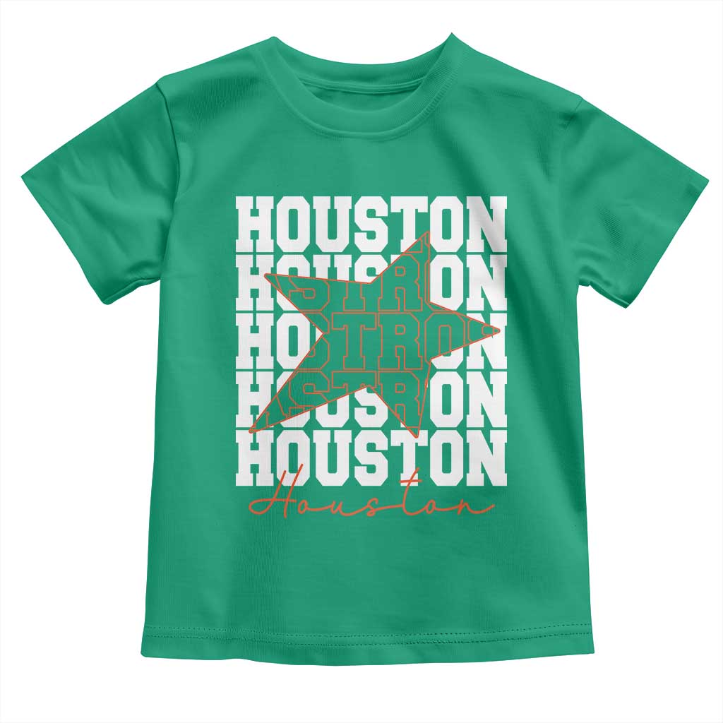 Houston Sport Baseball Fans Toddler T Shirt US State Vintage Graphic TS10 Irish Green Print Your Wear
