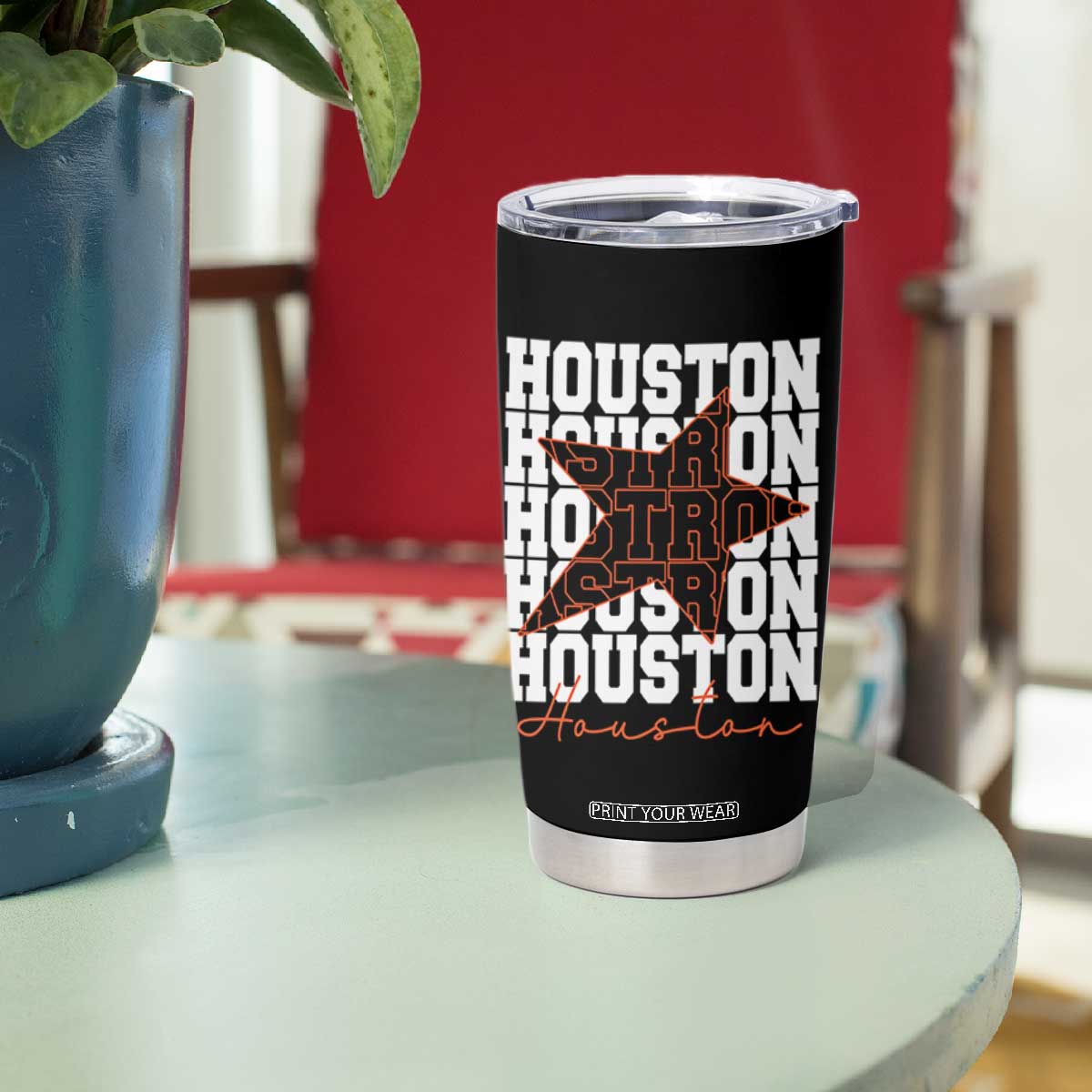 Houston Sport Baseball Fans Tumbler Cup US State Vintage Graphic TS10 Print Your Wear