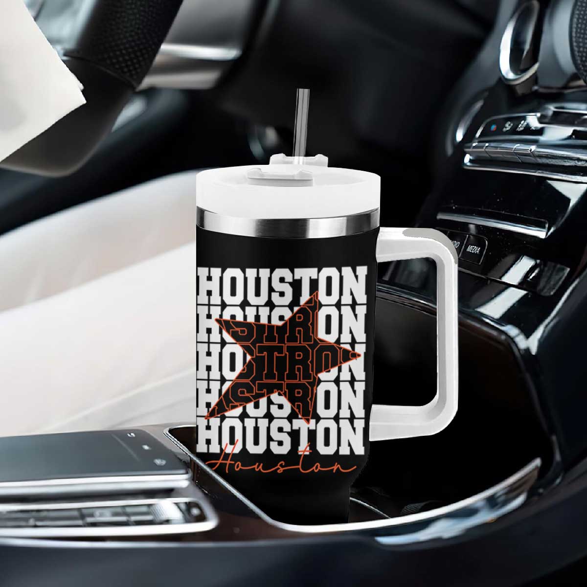 Houston Sport Baseball Fans Tumbler With Handle US State Vintage Graphic TS10 Print Your Wear