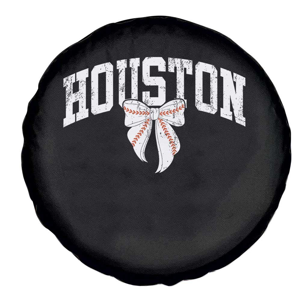 Retro Houston Spare Tire Cover Baseball Coquette Bow Varsity Vintage Sports 80s 90s TS10 Print Your Wear