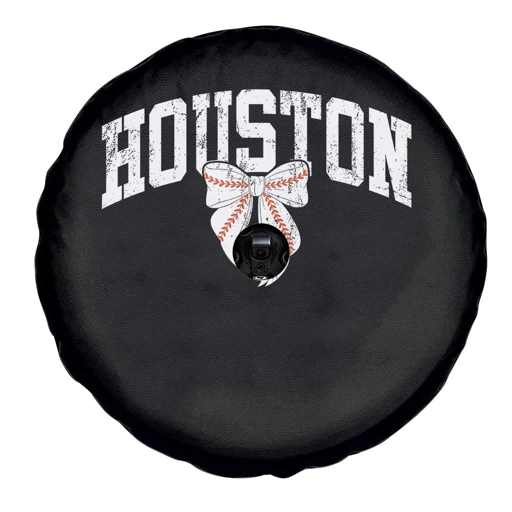 Retro Houston Spare Tire Cover Baseball Coquette Bow Varsity Vintage Sports 80s 90s TS10 Print Your Wear