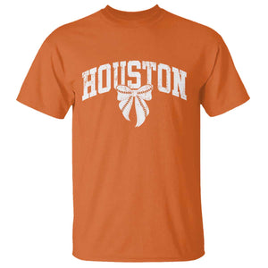 Retro Houston T Shirt Baseball Coquette Bow Varsity Vintage Sports 80s 90s TS10 Orange Print Your Wear