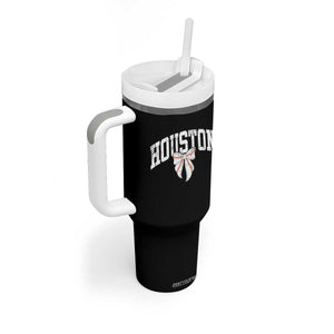 Retro Houston Tumbler With Handle Baseball Coquette Bow Varsity Vintage Sports 80s 90s TS10 Print Your Wear