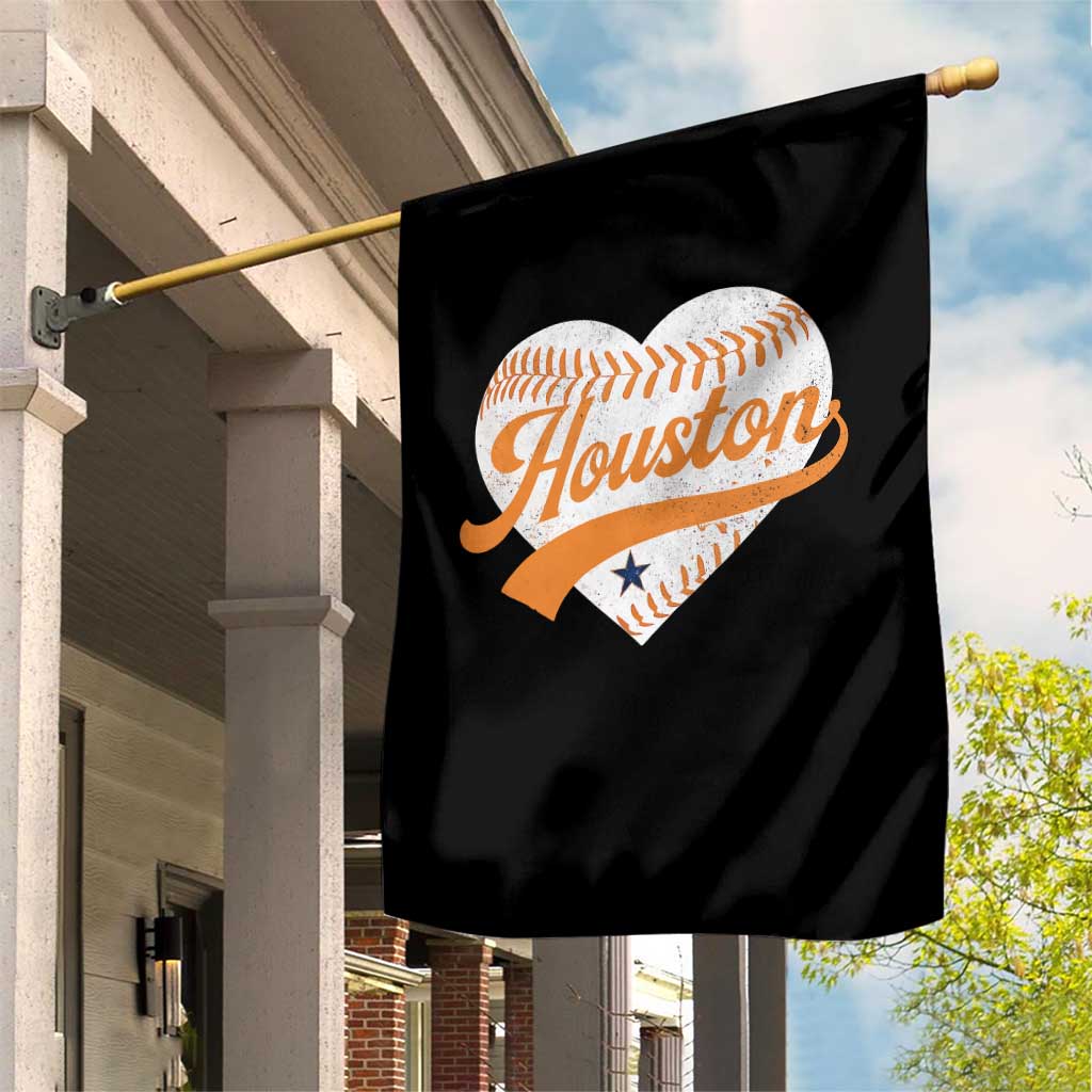 Houston Clutch City Garden Flag Baseball Heart Varsity Script Vintage Sports Fans TS10 Print Your Wear
