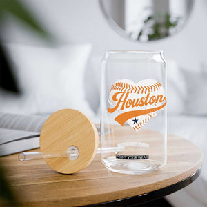 Houston Clutch City Glass Can Baseball Heart Varsity Script Vintage Sports Fans TS10 Print Your Wear