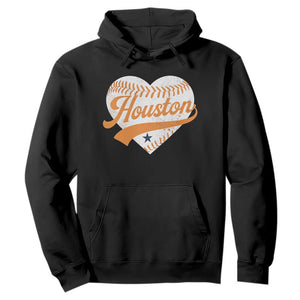 Houston Clutch City Hoodie Baseball Heart Varsity Script Vintage Sports Fans TS10 Black Print Your Wear