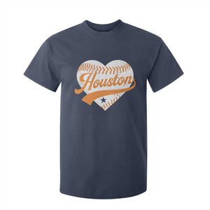Houston Clutch City T Shirt For Kid Baseball Heart Varsity Script Vintage Sports Fans TS10 Navy Print Your Wear