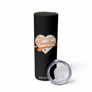Houston Clutch City Skinny Tumbler Baseball Heart Varsity Script Vintage Sports Fans TS10 Print Your Wear