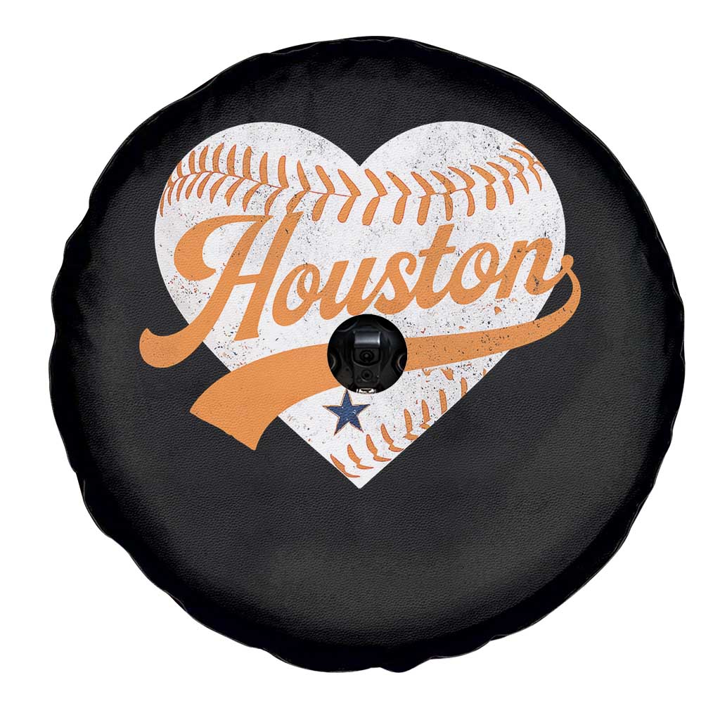 Houston Clutch City Spare Tire Cover Baseball Heart Varsity Script Vintage Sports Fans TS10 Print Your Wear