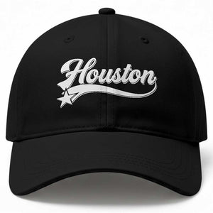 Retro Houston Baseball Cap Varsity Script Vintage Sports Jersey Style 80s 90s TS10 Print Your Wear