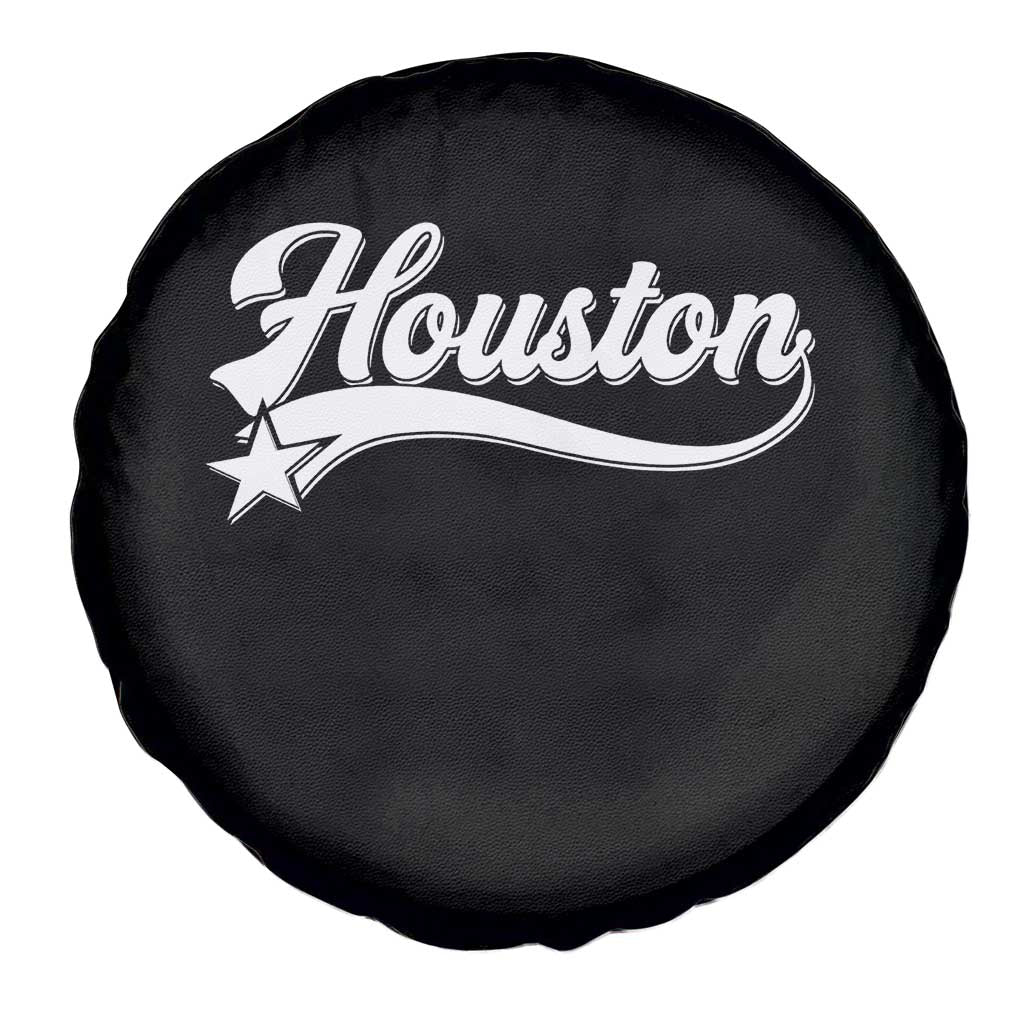Retro Houston Spare Tire Cover Varsity Script Vintage Sports Jersey Style 80s 90s TS10 Print Your Wear