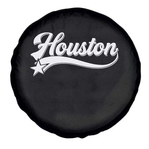 Retro Houston Spare Tire Cover Varsity Script Vintage Sports Jersey Style 80s 90s TS10 Print Your Wear