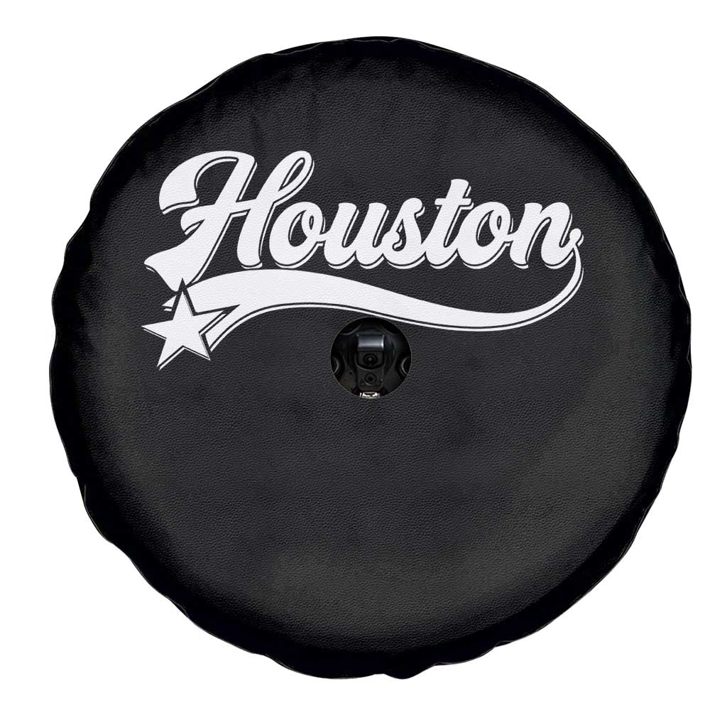 Retro Houston Spare Tire Cover Varsity Script Vintage Sports Jersey Style 80s 90s TS10 Print Your Wear