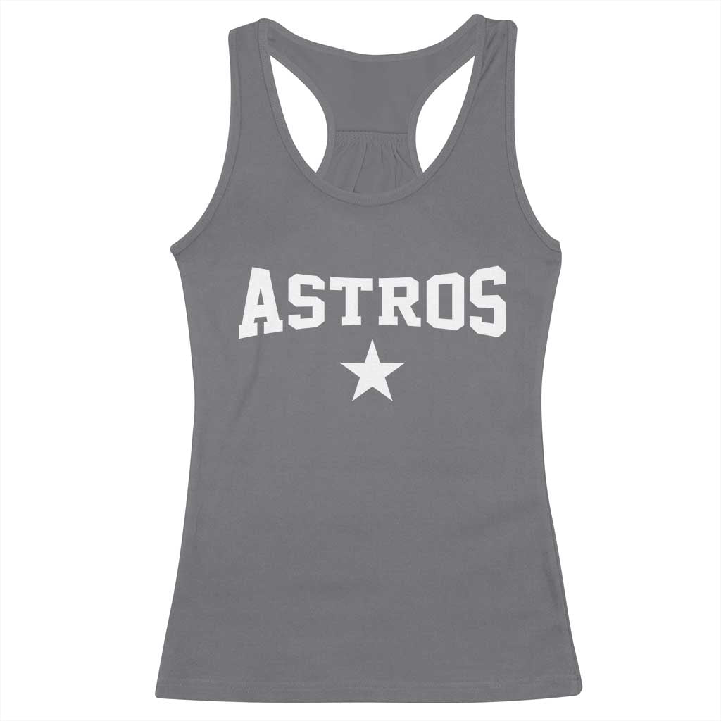 Vintage Astro Varsity Name Racerback Tank Top Retro Throwback Athletic Sports Style 80s 90s TS10 Charcoal Print Your Wear