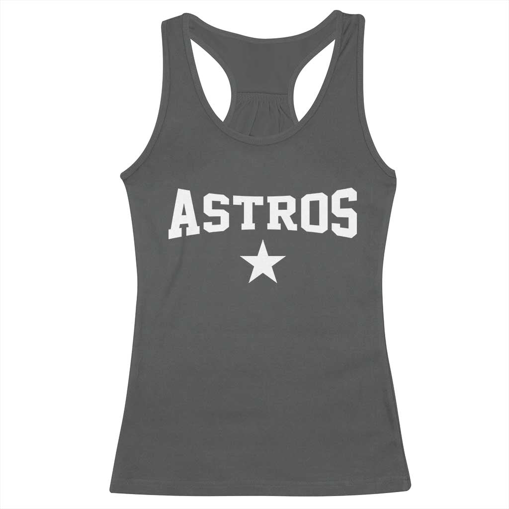Vintage Astro Varsity Name Racerback Tank Top Retro Throwback Athletic Sports Style 80s 90s TS10 Dark Heather Print Your Wear