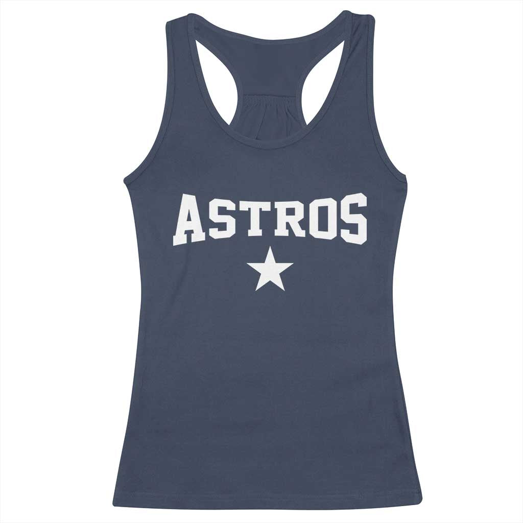 Vintage Astro Varsity Name Racerback Tank Top Retro Throwback Athletic Sports Style 80s 90s TS10 Navy Print Your Wear