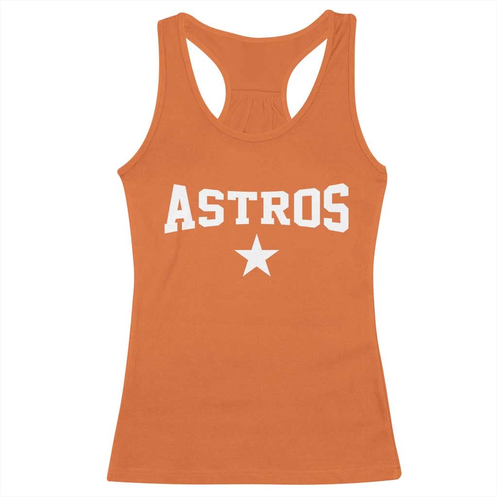 Vintage Astro Varsity Name Racerback Tank Top Retro Throwback Athletic Sports Style 80s 90s TS10 Orange Print Your Wear