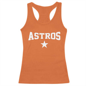 Vintage Astro Varsity Name Racerback Tank Top Retro Throwback Athletic Sports Style 80s 90s TS10 Orange Print Your Wear