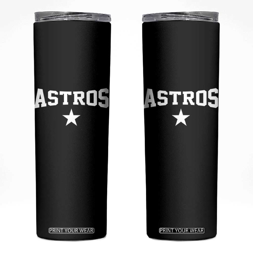 Vintage Astro Varsity Name Skinny Tumbler Retro Throwback Athletic Sports Style 80s 90s TS10 Black Print Your Wear