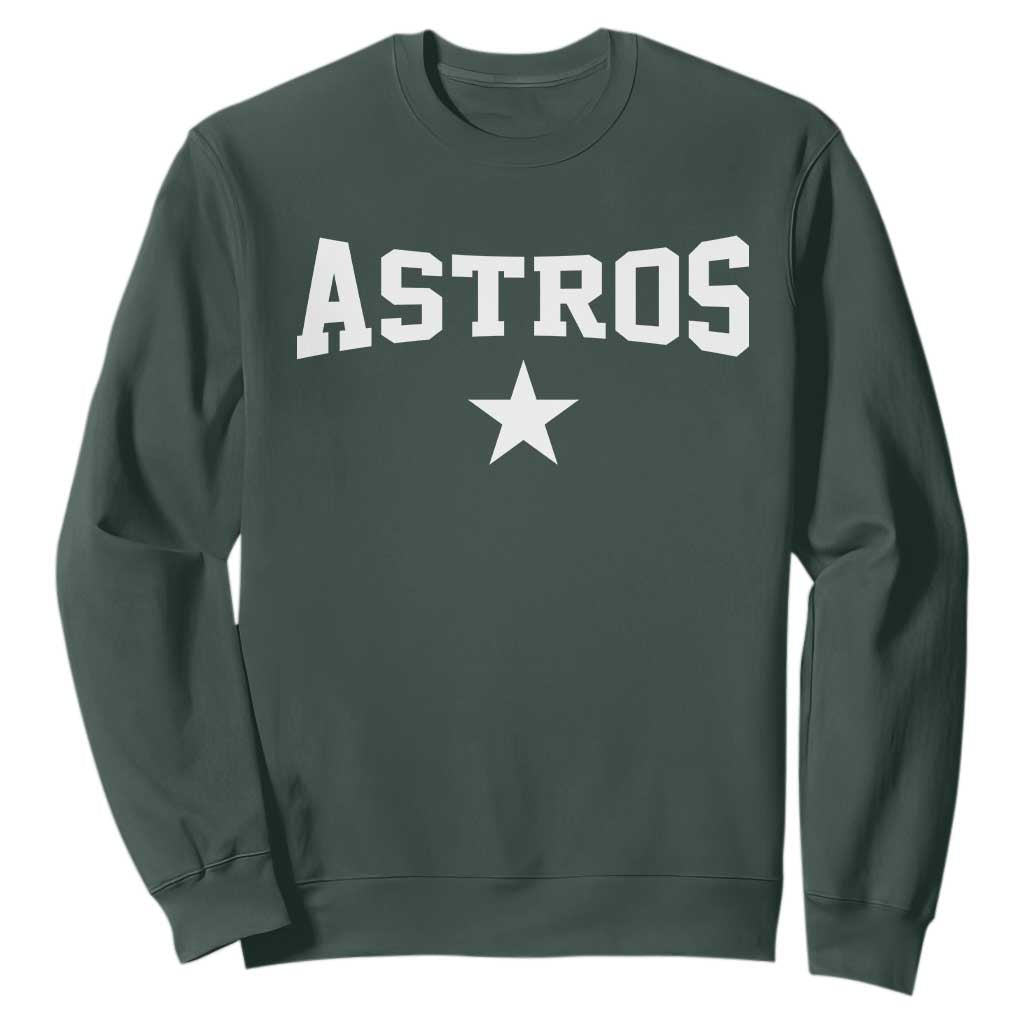 Vintage Astro Varsity Name Sweatshirt Retro Throwback Athletic Sports Style 80s 90s TS10 Dark Forest Green Print Your Wear