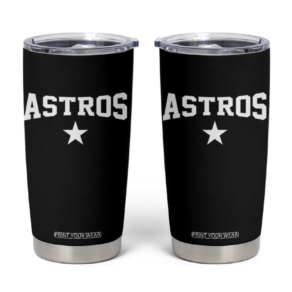 Vintage Astro Varsity Name Tumbler Cup Retro Throwback Athletic Sports Style 80s 90s TS10 Black Print Your Wear