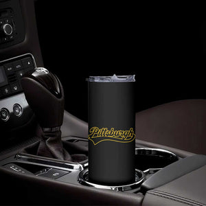 Vintage Pittsburgh Skinny Tumbler Varsity Script Retro Sports Jersey Style Baseball Fans TS10 Print Your Wear