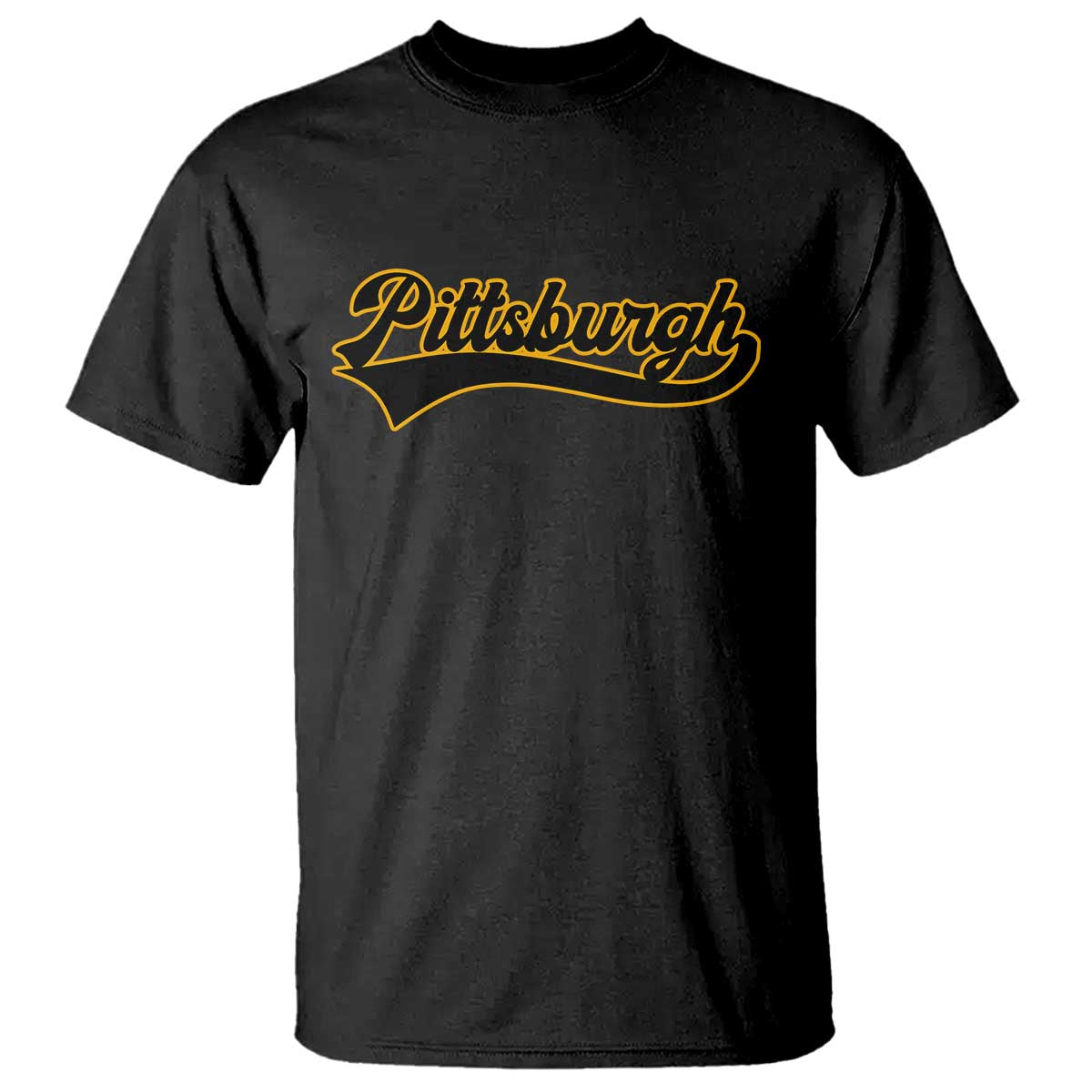 Vintage Pittsburgh T Shirt Varsity Script Retro Sports Jersey Style Baseball Fans TS10 Black Print Your Wear