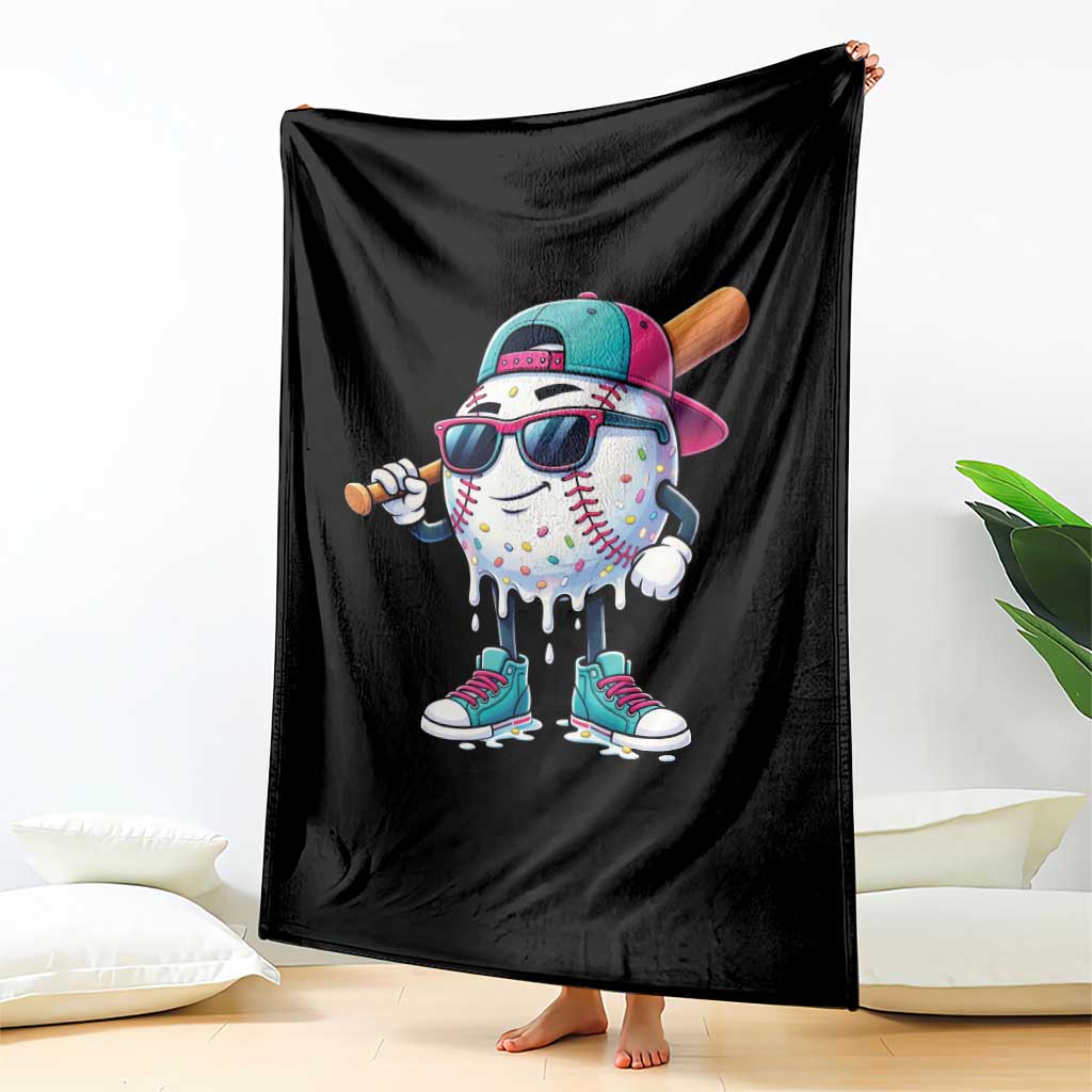 Baseball Life Style Throw Blanket Youth Drip Baseball Boys Kid TS10 Print Your Wear