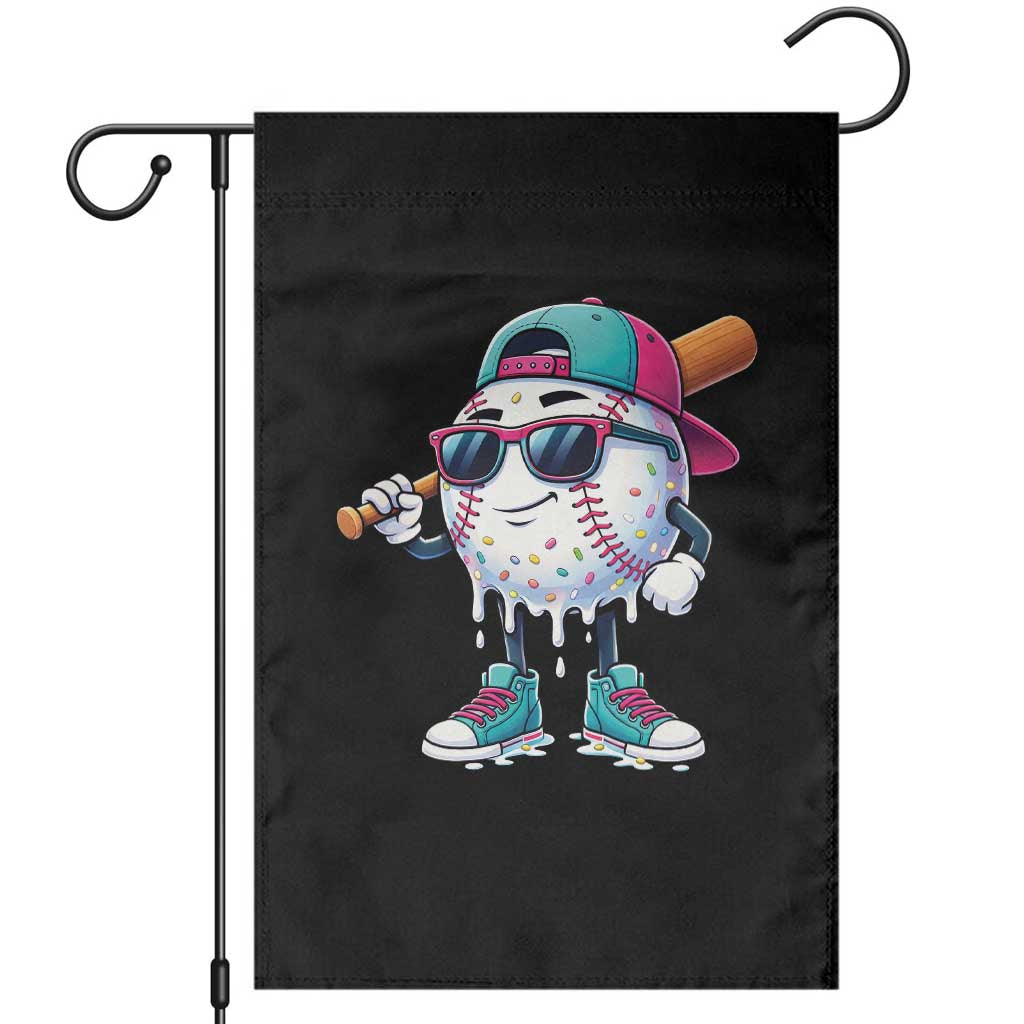 Baseball Life Style Garden Flag Youth Drip Baseball Boys Kid TS10 Black Print Your Wear
