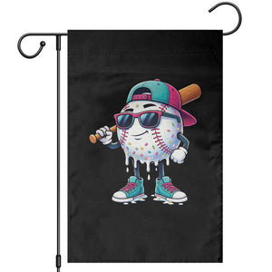 Baseball Life Style Garden Flag Youth Drip Baseball Boys Kid TS10 Black Print Your Wear