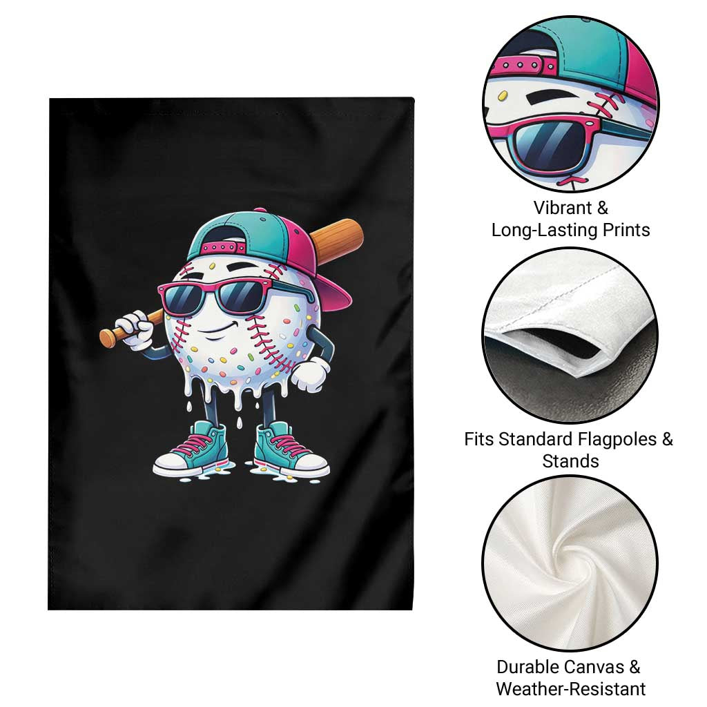 Baseball Life Style Garden Flag Youth Drip Baseball Boys Kid TS10 Print Your Wear