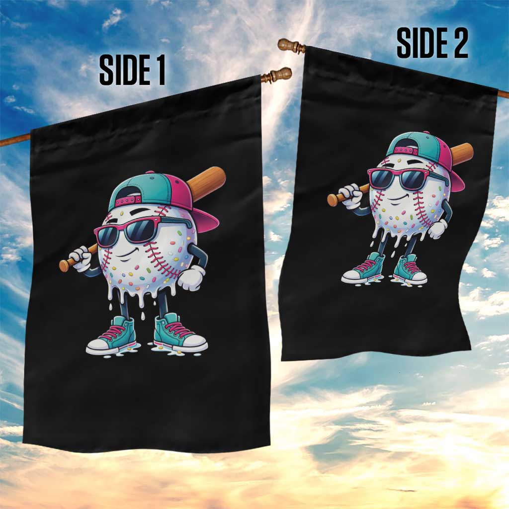 Baseball Life Style Garden Flag Youth Drip Baseball Boys Kid TS10 Print Your Wear