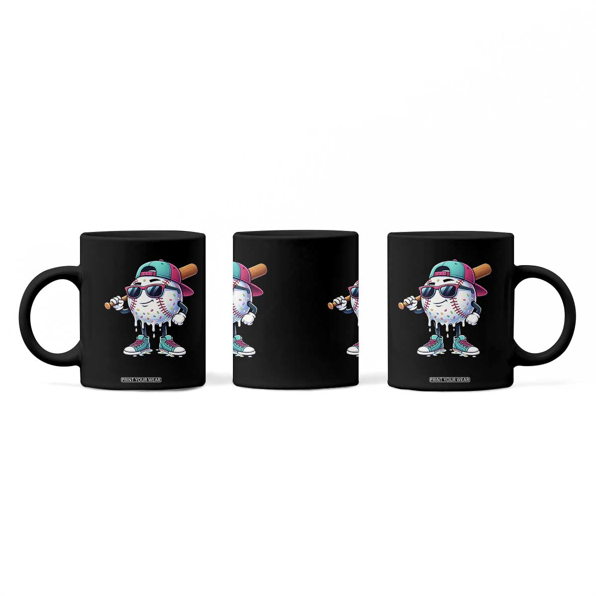 Baseball Life Style Coffee Mug Youth Drip Baseball Boys Kid TS10 Print Your Wear