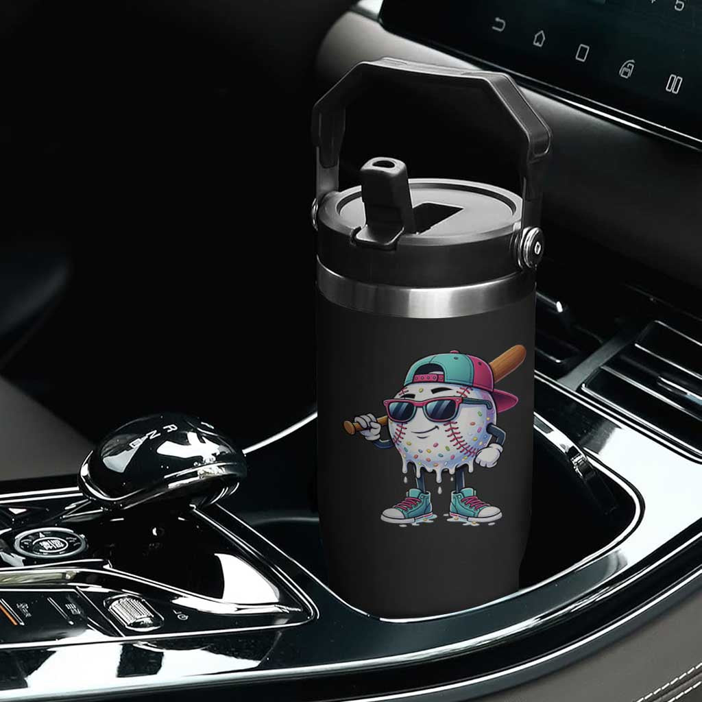 Baseball Life Style Flip Straw Tumbler Youth Drip Baseball Boys Kid TS10 Print Your Wear