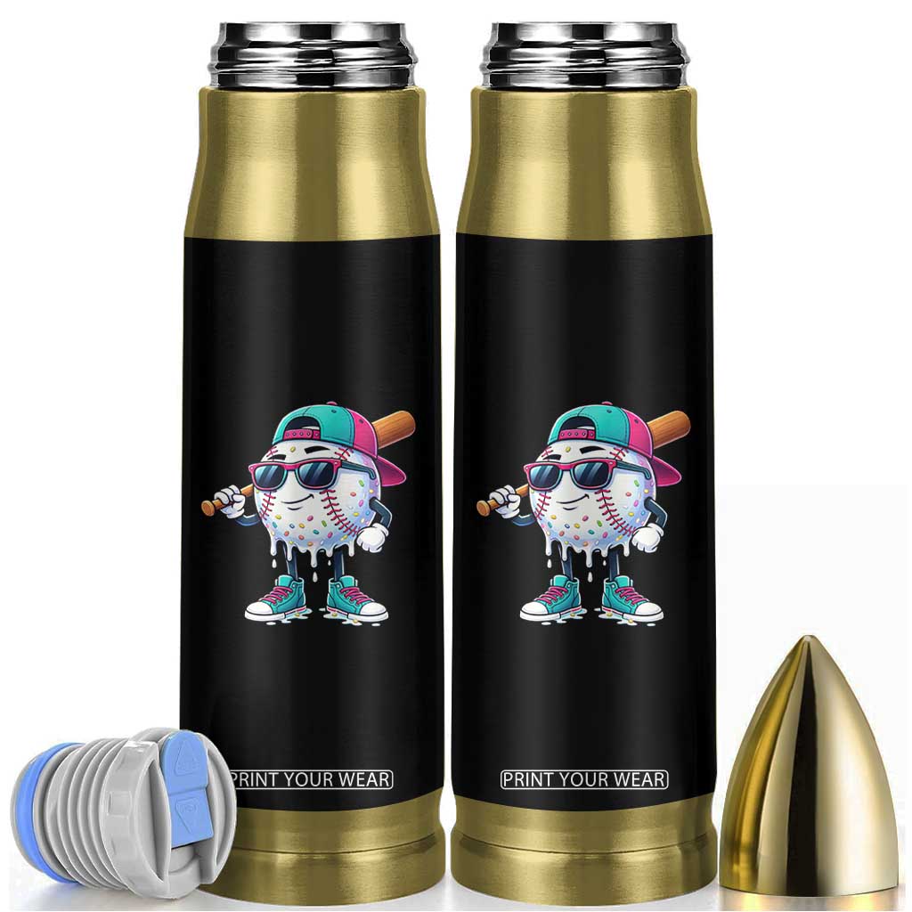 Baseball Life Style Bullet Tumbler Youth Drip Baseball Boys Kid TS10 Black Print Your Wear