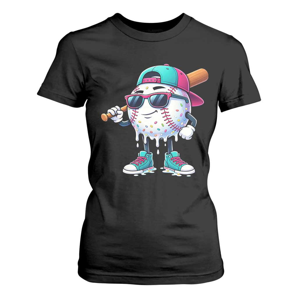 Baseball Life Style T Shirt For Women Youth Drip Baseball Boys Kid TS10 Black Print Your Wear