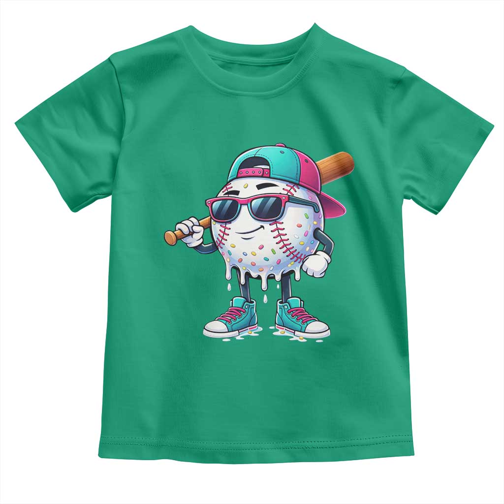 Baseball Life Style Toddler T Shirt Youth Drip Baseball Boys Kid TS10 Irish Green Print Your Wear